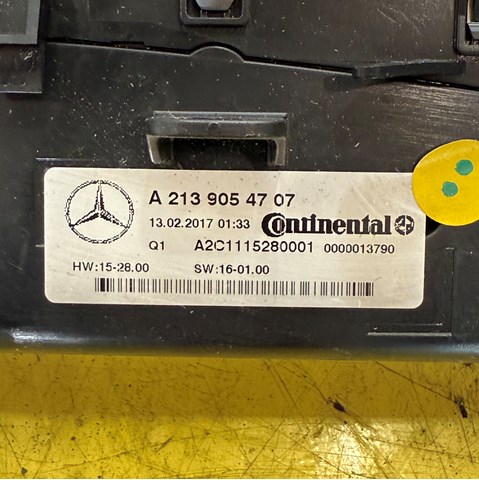 MERCEDES A2139054707 Блок управления кондиционером в наличии Каменское
