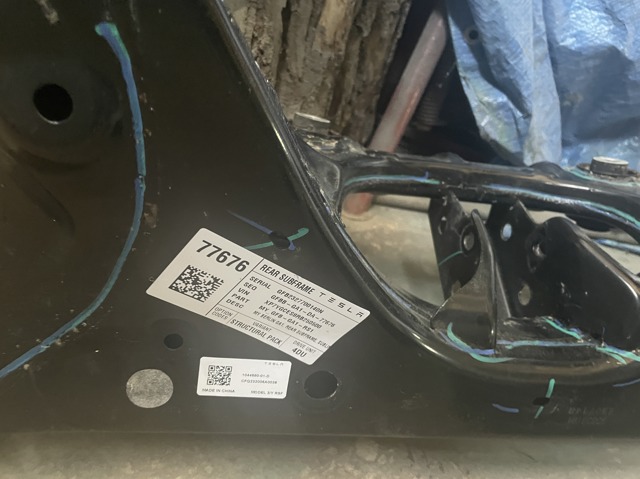 TESLA 104458001D Подрамник задний в наличии Каменское