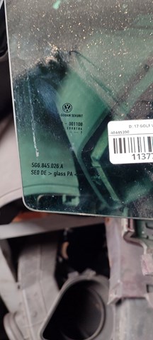 Окно задней двери 5G6845026A VAG