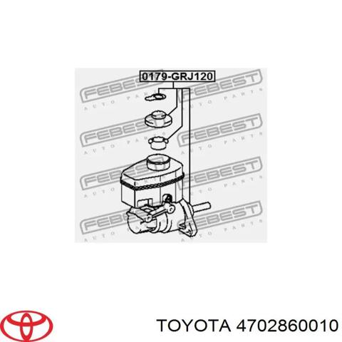 TOYOTA 4702860010 Цилиндр тормозной главный в наличии Черновцы
