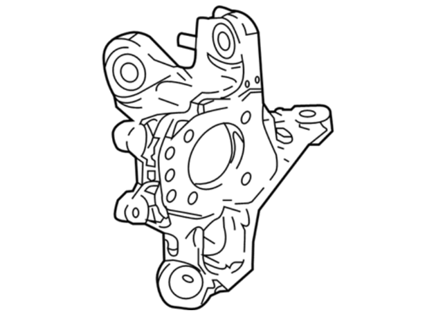 Цапфа - поворотный кулак задний, левый 4230511010 TOYOTA