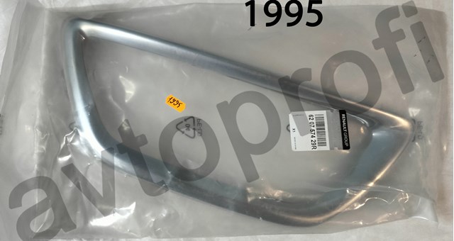 Ободок/окантовка фары противотуманной, левый 620757429R RENAULT