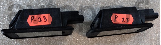 Фонарь подсветки заднего номера 9682403680 PEUGEOT