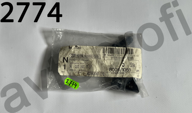 Болты колесные A0009901707 MERCEDES