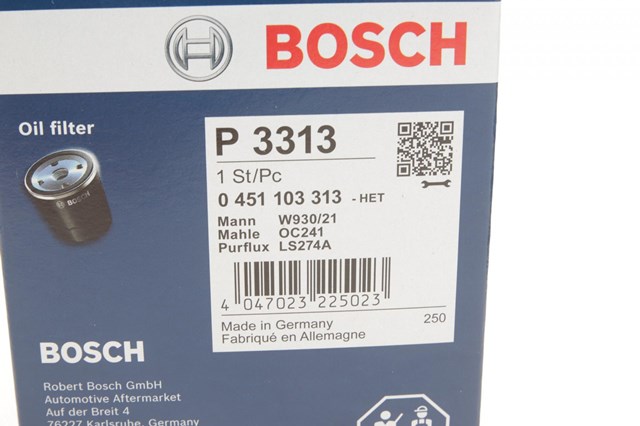BOSCH 451103313 Фильтр масляный в наличии Украина