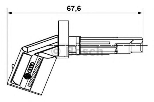 BOSCH 0265007930 Датчик АБС (ABS) передний левый в наличии Каменское