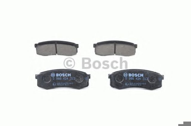 0986424313 BOSCH Задние тормозные колодки купить в Полтава