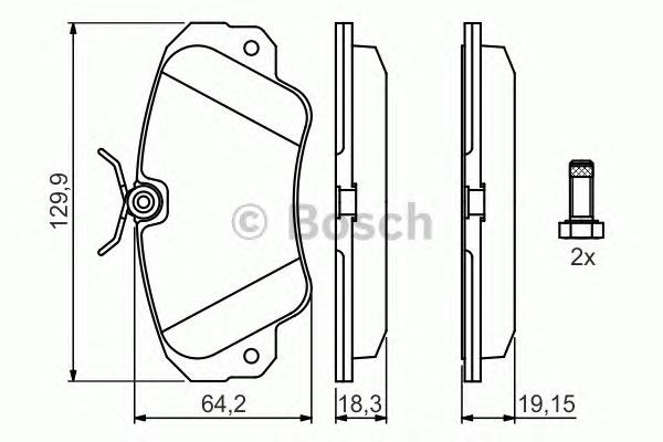 BOSCH 0986460939 Передние тормозные колодки в наличии Запорожье
