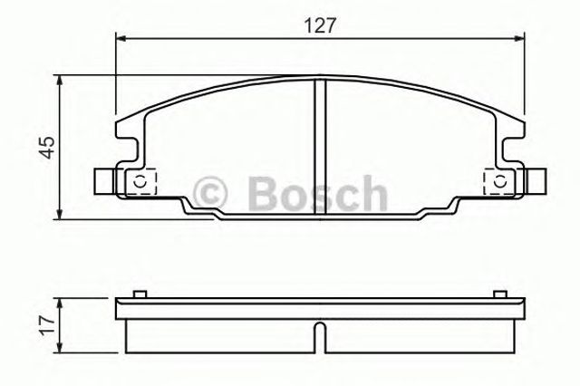 0986460960 BOSCH Передние тормозные колодки купить в Сумы