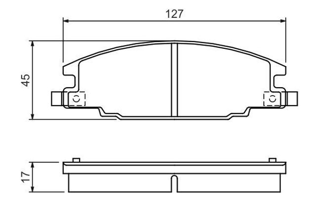 BOSCH 0986460960 Колодки тормозные передние дисковые в наличии Одесса