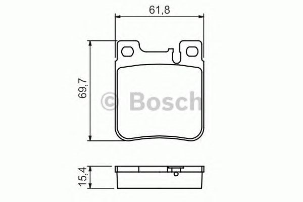 BOSCH 0986460965 Задние тормозные колодки в наличии Чернигов