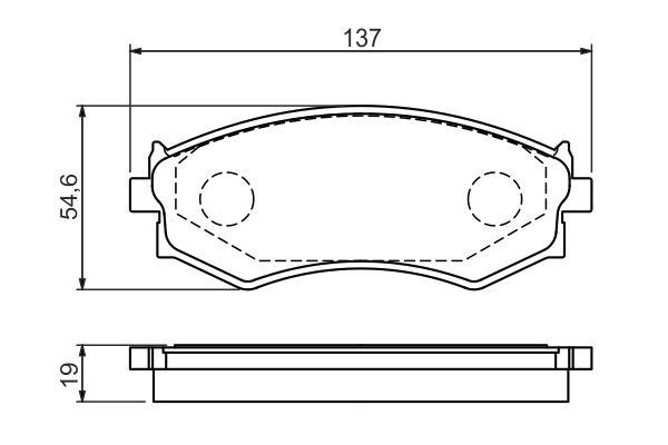 BOSCH 0986461139 Колодки тормозные передние дисковые в наличии Украина