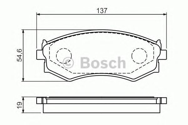 BOSCH 0986461139 Передние тормозные колодки в наличии Хмельницкий