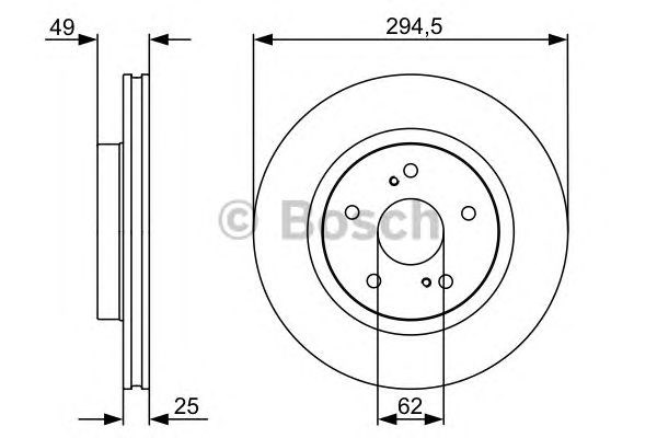 0986479559 BOSCH Диск тормозной передний купить в Хмельницкий