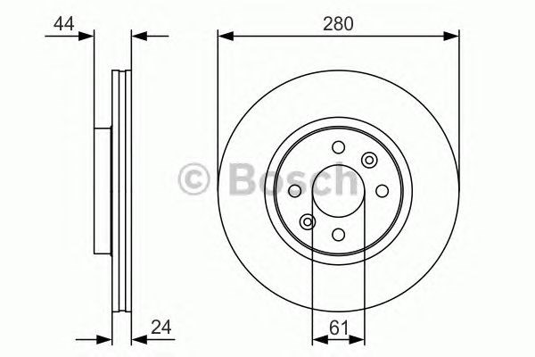 BOSCH 0986479R67 Передние тормозные диски в наличии Ужгород