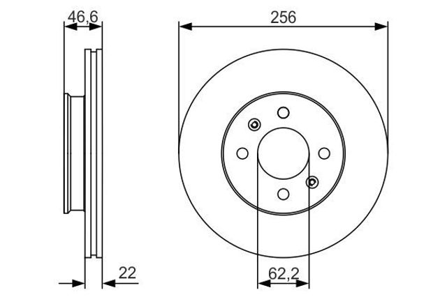 BOSCH 0986479R77 Диск тормозной передний в наличии Сумы