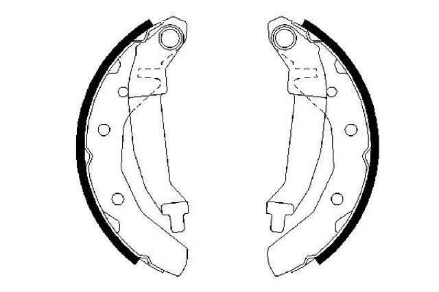 0986487628 BOSCH Задние барабанные колодки купить в Запорожье