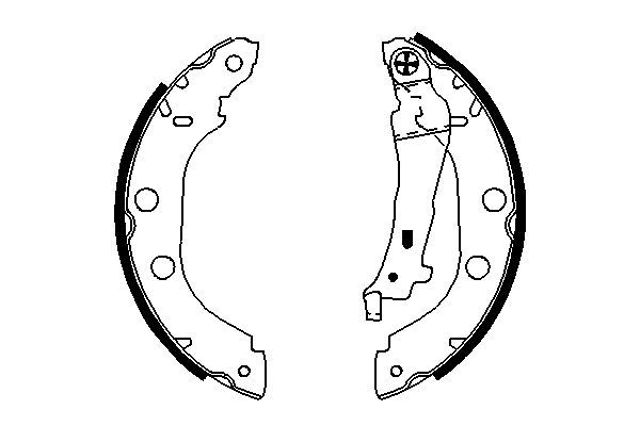 BOSCH 0986487699 Задние барабанные колодки в наличии Запорожье