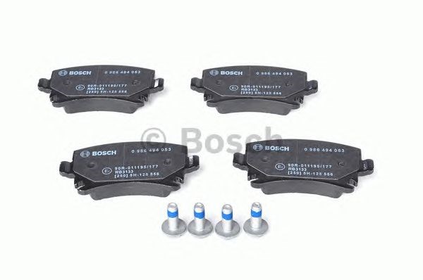 BOSCH 0986494053 Колодки тормозные задние дисковые в наличии Черновцы