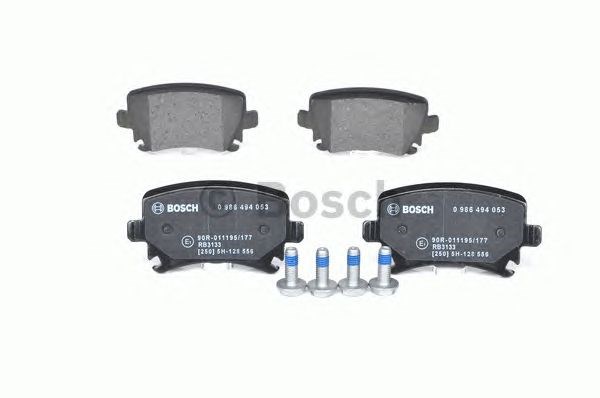 0986494053 BOSCH Колодки тормозные задние дисковые купить в Киев
