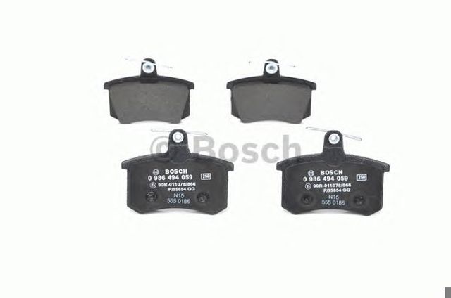 0986494059 BOSCH Задние тормозные колодки купить в Полтава
