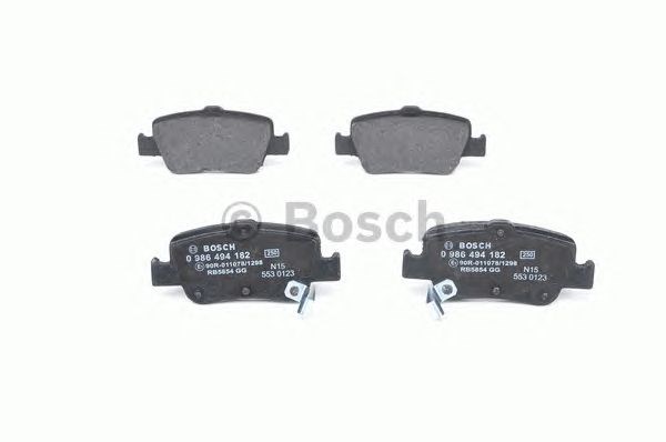 BOSCH 0986494182 Колодки тормозные задние дисковые в наличии Кривой Рог