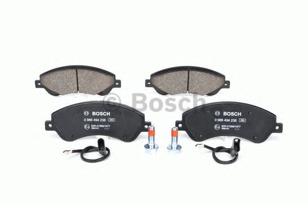 BOSCH 0986494236 Передние тормозные колодки в наличии Хмельницкий