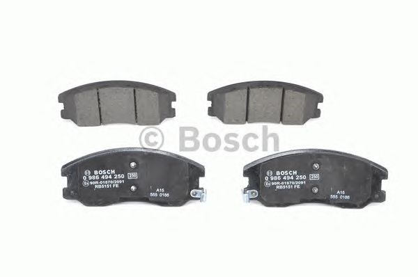 0986494250 BOSCH Колодки тормозные передние дисковые купить в Тернополь
