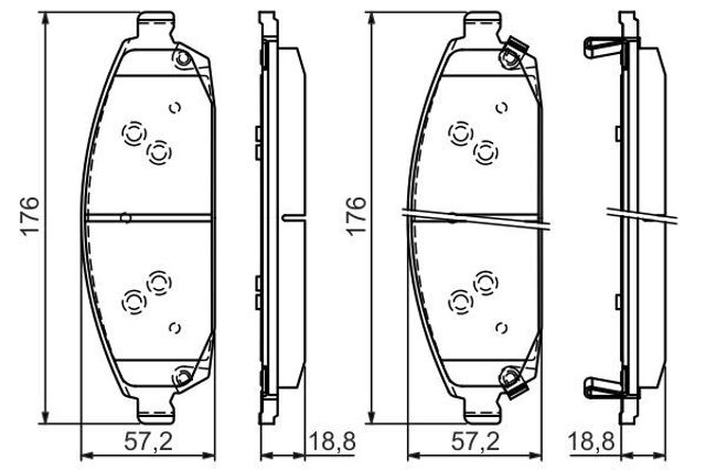 0986494370 BOSCH Колодки тормозные передние дисковые купить в Тернополь