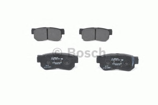 0986494417 BOSCH Задние тормозные колодки купить в Ирпень