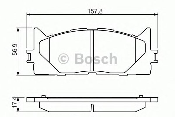 BOSCH 0986494430 Передние тормозные колодки в наличии Ирпень