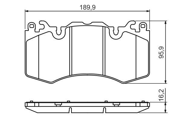 0986494440 BOSCH Передние тормозные колодки купить в Черновцы