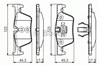 Колодки тормозные задние, дисковые 0986494554 BOSCH