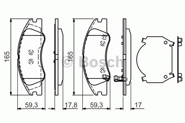 0986494577 BOSCH Передние тормозные колодки купить в Одесса