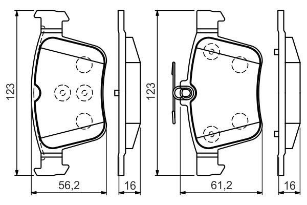 BOSCH 0986494658 Колодки тормозные задние дисковые в наличии Сумы