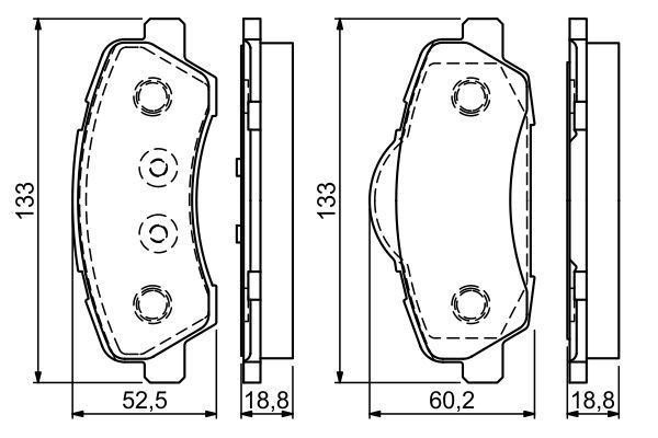 BOSCH 0986494713 Передние тормозные колодки в наличии Житомир