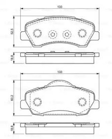 0986494713 BOSCH Колодки тормозные передние дисковые купить в Хмельницкий