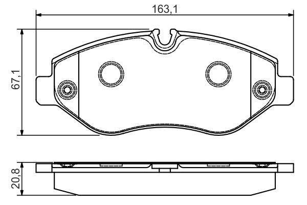 0986495098 BOSCH Передние тормозные колодки купить в Ирпень