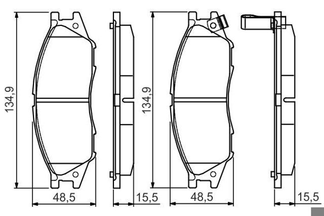 0986495146 BOSCH Колодки тормозные передние дисковые купить в Житомир