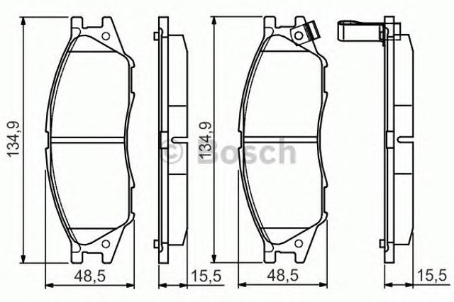 0986495146 BOSCH Передние тормозные колодки купить в Киев