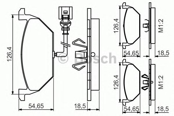 BOSCH 0986495213 Колодки тормозные передние дисковые в наличии Черкассы