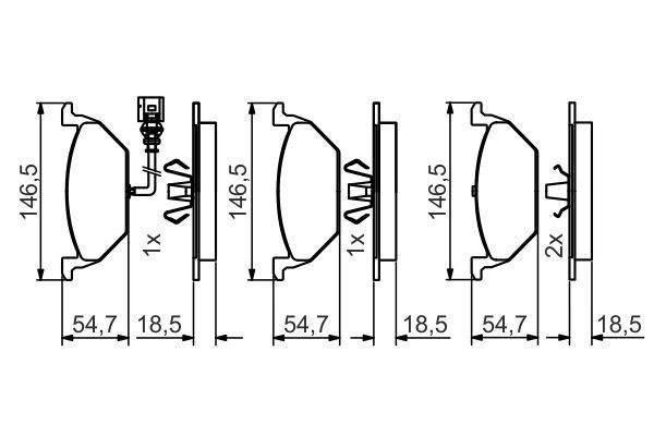 0986495213 BOSCH Колодки тормозные передние дисковые купить в Тернополь