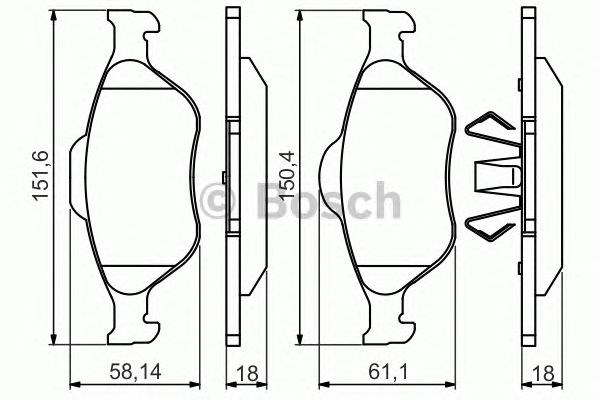 0986495220 Колодки тормозные передние дисковые купить Харьков