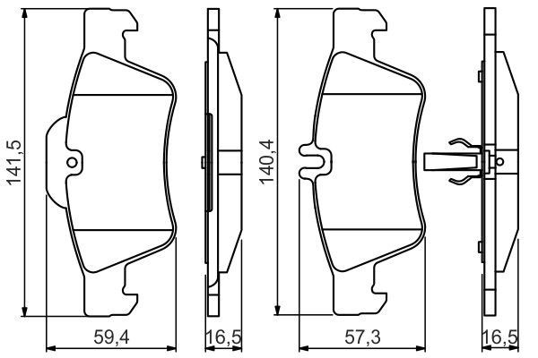 0986495248 BOSCH Задние тормозные колодки купить в Чернигов