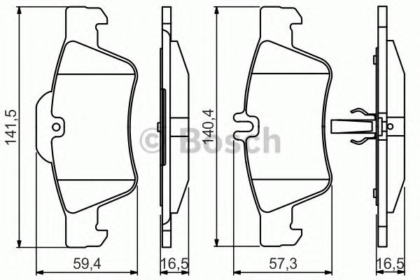 0986495248 BOSCH Колодки тормозные задние дисковые купить в Кривой Рог