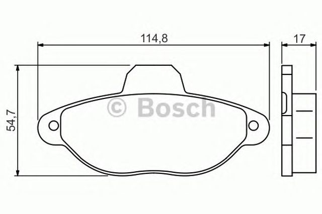 0986495255 BOSCH Передние тормозные колодки купить в Сумы