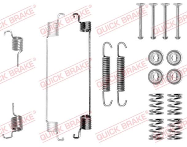 105-0672 quick brake комплект пружинок колодок ручника fiat fiorino 1.1-1.7td 87-01 (bosch) 105-0672