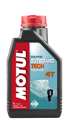 Motul outboard tech 4t sae 10w40 12х1 l 106397