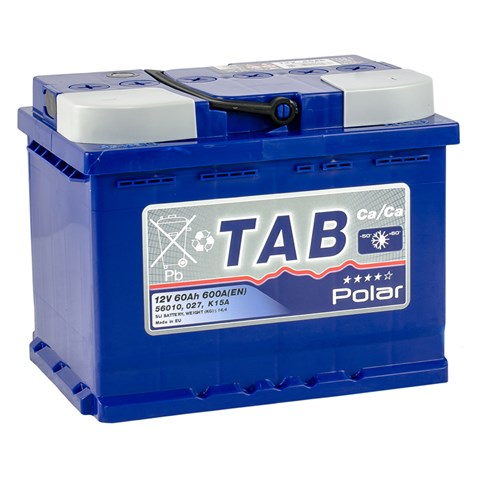 60 ah/12v tab polar blue (0) euro