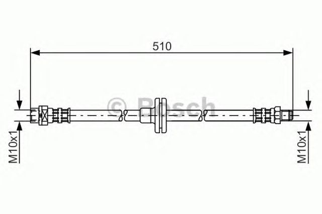 1987476056 BOSCH Шланг тормозной передний купить в Ровно